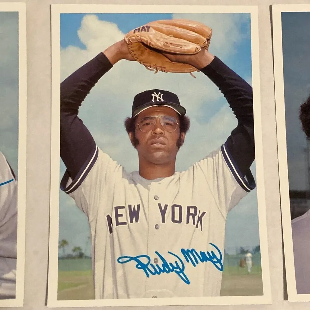 Lot 81 Topps NY Yankees Tall Photo Baseball Cards- Jackson, Nettles, Gossage+++